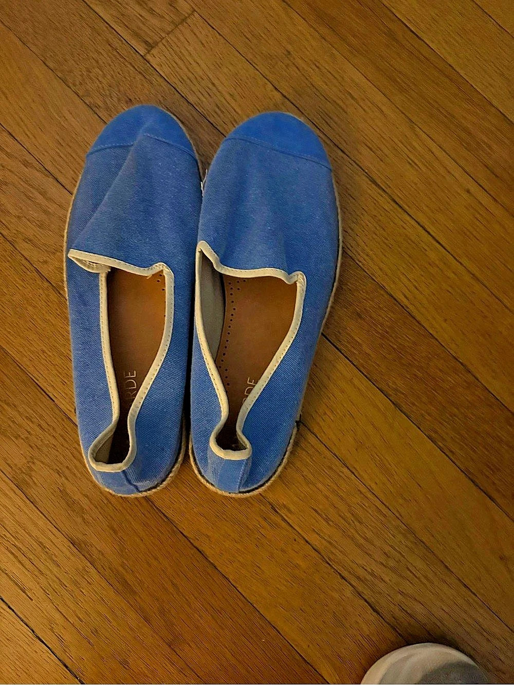 Angarde Blue Slip-On Flats, size 40
